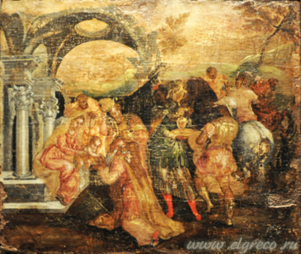 Поклонение волхвов. художник Доменико Эль Греко
